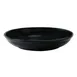 GET PA1941837512 10" Round Porcelain Bowl, 52.4 Oz, Black Reactive Glaze Coupe Rolled Edge - 1 Dozen 1 image
