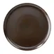 GET PA1942711724 7" Round Porcelain Plate, Brown Glaze, Coupe Rim/Rolled Oven Safe 380°F- 1 Dozen 1 image