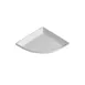 GET PM404S Bugambilia Platter – Quarter Moon, 17.3" L x 12.5" W, 1" Deep, Cast Aluminum Sand 1 image