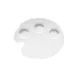 GET PP-977-W - 12" Melamine Plate, White, Flat, Break-Resistant, Dishwasher Safe - Dozen 1 image