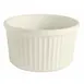 GET PP1100707224 Ramekin, 3" Small, 3-3/8 Oz, Porcelain, Striped, Off White, Rolled Edge - 1 Dozen 1 image
