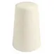 GET PP1100709812 Salt Shaker, 2-1/2 Oz, 3-1/4" H, Porcelain White, Rolled, Dishwasher Safe - 1 Dozen 1 image