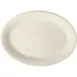 GET PP1100737812 Porcelain Platter, 13-5/8" x 9" Rolled Edge, Corona Americana Off‑White - Dozen 1 image