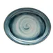 GET PP1604807712 - Oval Porcelain Platter 11-3/4" X 9-2/3", Blue, Narrow Rim, Rolled Edge - Dozen 1 image