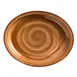 GET PP1606807712 Brown Porc. Oval Platter 11-3/4"x9-2/3" Narrow Rim/Rolled Edge Safe 380°F - Dozen 1 image