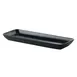 GET PP1941497712 Porcelain Tray, 14-1/6" x 5-1/2", Black Glaze, Microwave Safe to 380°F - 1 Dozen 1 image