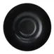 GET PP1941900124 Coffee Saucer 5" Porcelain, Black Glaze, Rolled Edge, Microwave Safe - 1 Dozen 1 image