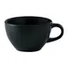 GET PP1941904224 Espresso Cup, 3‑11/16 oz (4" Dia.) Edge, Black Glaze Porcelain, MW Safe - Dozen 1 image
