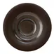 GET PP1942900324 Tea Saucer 6-1/2" Dia, Rolled Edge, Brown Reactive Porcelain, 380°F Safe - 1 Dozen 1 image