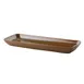 GET PP1943497712 Porcelain Rectangular Tray 14-1/6" x 5-1/2" Caramel Glaze Oven‑Safe 380°F - 1 Dozen 1 image
