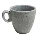 GET PP1944814124 Espresso Cup, 1-7/8 Oz (3" Dia.) Handle, Porcelain, Cosmos Moon Grey Glaze - Dozen 1 image
