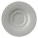 GET PP1944900124 Coffee Saucer 5" Round Porcelain, Grey Glaze, Oven Safe to 380°F - 1 Dozen 1 image