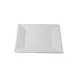 GET PS004WW Bugambilia Square Metal Platter 15" x 15" x 1-1/4", Aluminum Resin‑Coated, Solid White 1 image