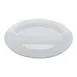 GET PT-151-MN-W Minski™ Plate, 15" x 11", Oval, Textured Rim, Break-Resistant, Melamine, White 1 image