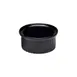 GET R1-B Elite Global Solutions Ramekin, 1 Oz., 2-1/8" Dia. X 1"H, Round, Ribbed, Melamine, Black 1 image