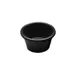 GET R3SM-B Elite Global Solutions Ramekin, 3 Oz., 3" Dia. X 1-5/8"H, Round, Melamine, Black 1 image