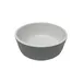 GET RB-15-WM/GRM - Roca Soup/Salad Bowl, 15 Oz/20 Oz Rim Full, Melamine, White Inside Gray Outside - 1 Dozen 1 image