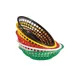 GET RB-820-W Clipper Mill Bread & Bun Basket, 8" x 2" Deep, Round, White, Plastic - 1 Dozen 1 image