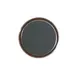 GET RCT-14-NS - 14" Round Melamine Serving Tray, Brown Tray with Black Non‑Skid Surface, 12‑Count Dozen 1 image