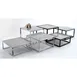GET RISCR-07 Levels™ Display Riser, 12" x 7"H, Square, Chrome Plated, Metal - Fits Granite-112 1 image