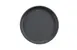 GET RP-5-GRS/BKM Roca Glazed Dinner Plate, 5" Round, Rim, Melamine, Gray Gloss/Black Matte - Dozen 1 image