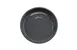 GET RP-5-WS/GRM Dinner Plate, 5" Narrow Rim, Melamine, White Gloss/Gray Matte TwoTone - 1 Dozen 1 image