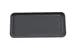 GET RS-136-GRS/BKM Roca Platter, 13" x 6" Rectangular Gray/Black Melamine, Break‑Resistant - 1 Dozen 1 image