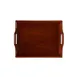 GET RST-1814-M Room Service Tray, 19" x 14-1/4", Hardwood Mahogany, Rectangular Wood Tray 1 image