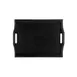 GET RST-1815-1-BK Room Service Tray, 19" x 14-1/4", Plastic Wood Look, Black, Dishwasher Safe 1 image
