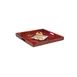 GET RST-2020-M Room Service Tray, 21" x 21" Square, 2" Deep, Hardwood Mahogany 1 image