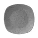 GET RT8SQ-GS Square Plate, 8" x 8", Gray Melamine, Rounded, Break/Chip/Resistant, Dishwasher Safe 1 image