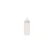 GET SB-16-CL Squeeze Bottle, 16 Oz., 2-3/4"W x 8"H, Wide Mouth, Polyethylene, Clear Lid - 1 Dozen 1 image