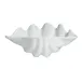 GET SC002-MOD Bugambilia Ceviche Shell, 10.1 oz., 8-1/2" L x 5-1/2" W, 3-1/2" deep, aluminum, white 1 image