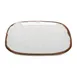 GET SCS-6-RM Plate 6" Square Beige Melamine Break‑Resistant Dishwasher‑Safe NSF/BPA‑Free - 1 Dozen 1 image