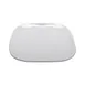 GET SCS-9-AM-W Arctic Mill™ Dinner Plate, 9-1/2" x 9-1/2" Square, White Melamine - 1 Dozen 1 image