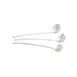 GET SD013MW Bugambilia Fiji Ladle - 3 oz, 13.78" Length, White Resin-Coated Aluminum, Marble 1 image