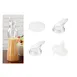 GET SDB-32-PC-6-CL 32 oz Clear PC Salad Dressing Juice Bottle Set with Storage & Pour Lids - 30/Set 1 image