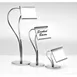 GET SGN-11 Urban Renewal Card Holder, 3-1/2"H, S-Shaped, Chrome Plated 1 image