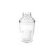 GET SH-175-1-CL 3-Piece 17-1/2 Oz Clear Plastic Cocktail Shaker Set - Dozen 1 image