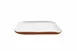 GET SH.BL-1704WHT Stone Heart White Terracotta Serving Tray 10.63"W x 10.63"D x 7.87"H 1 image