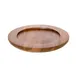 GET SK-20-BASE Heiss Underliner, 8.66" Dia. x .75" H, Wood Acacia, 20oz Round Skillet Base 1 image