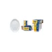 GET SP-OP-614-W Supermel Oval Platter, 13-1/4" x 9-3/4" White Melamine, NSF - Dozen 1 image