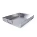 GET SS12152 Rectangular Tray, 15" x 12" x 2" H, Stainless Steel with Side Handles 1 image
