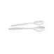 GET SS25TG Bugambilia Miami Salad Fork & Spoon Set, 1.7 oz., 14" Aluminum, Tangerine Handles - Set 1 image