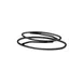 GET SS3OV-RC Display Stand, Oval, Reversible, Rubber‑Coated Steel, Black, 14"L × 9"W 1 image