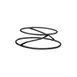 GET SS5OV-RC Display Stand – Oval, Reversible, 11"-14" Top, 4-1/4" Height, Rubber-Coated Steel, Black 1 image