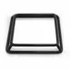 GET SS761-RC Pedestal, 7" L x 6" W x 1" H, Black Rubber-Coated Steel Riser 1 image