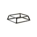 GET SS762-RC Elite Global Solutions Pedestal, 7"L x 6"W x 2"H, Black, Rubber Coated Steel 1 image