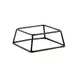 GET SS763-RC Pedestal Display Riser, 7"L x 6"W x 3"H, Rubber Coated Steel, Black 1 image