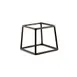 GET SS766-RC Pedestal, 7"L x 6"W x 6"H, Black Rubber-Coated Steel, Rectangular Display Riser 1 image